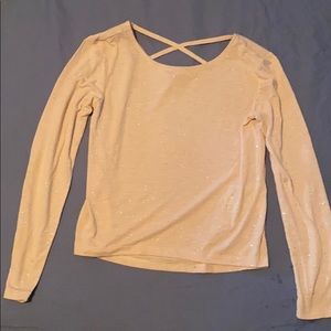 H&M girls blush pink top